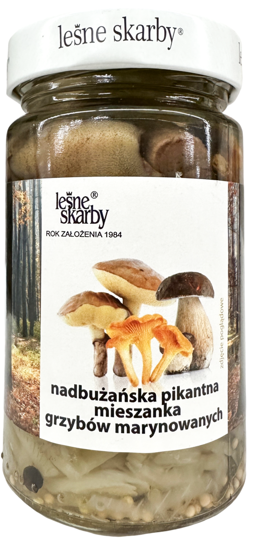 Grzyby marynowane pikantne Leśne Skarby 280/120g widok 1