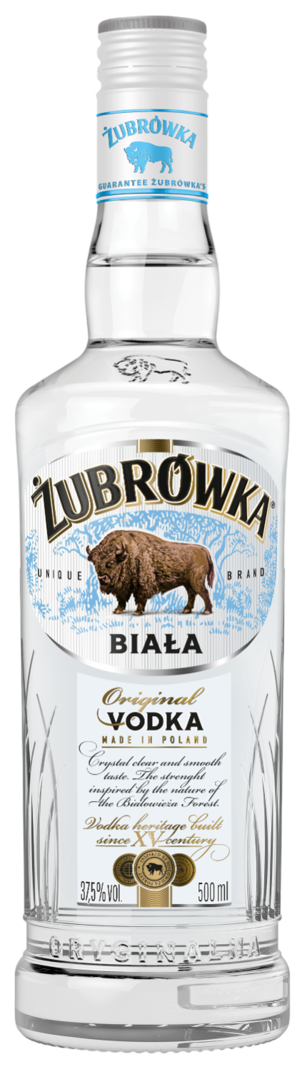 Wódka Żubrówka biała 0,5l 40%