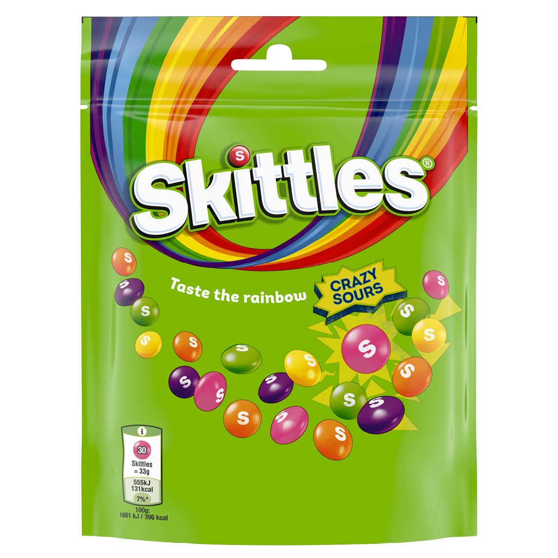 Cukierki Skittles crazy sours 152g widok 1