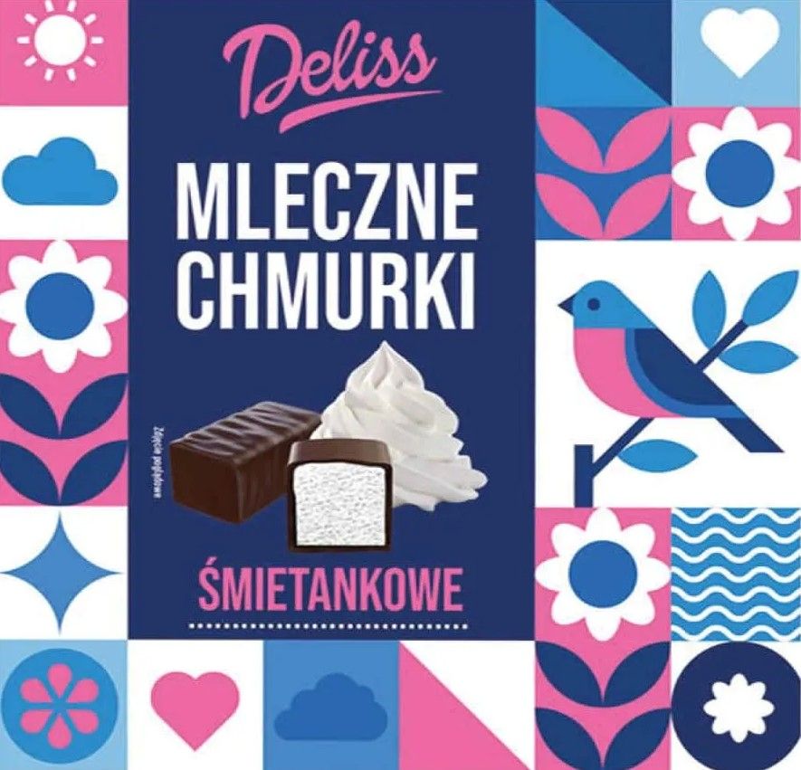 Mleczne Chmurki śmietankowe Deliss 500g widok główny 