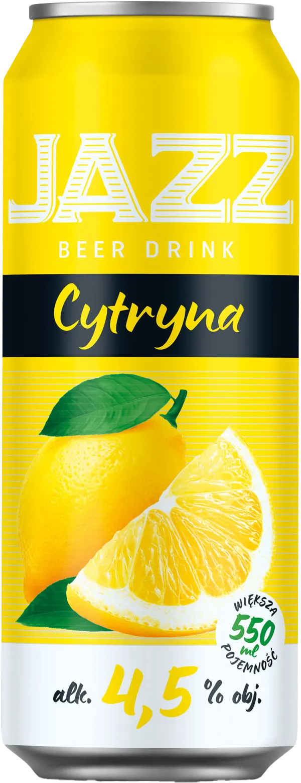 Napój piwny Jazz cytryna 0,55l 4,5% puszka widok 1
