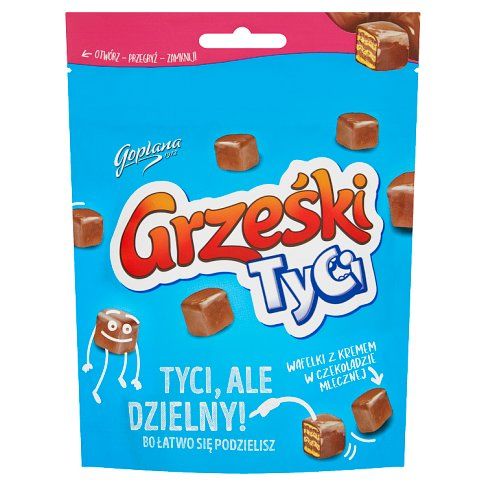 Wafelki Grześki Tyci mleczne 120g widok 1