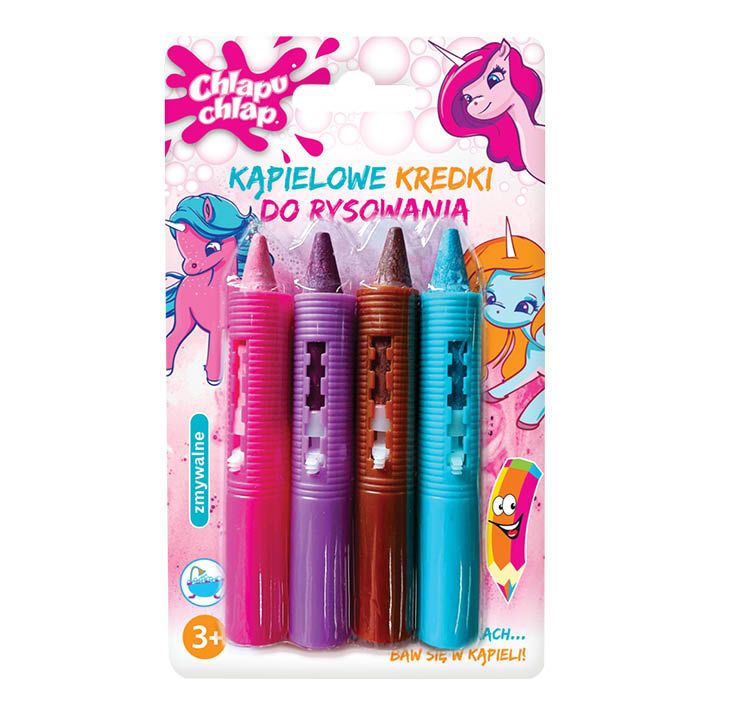 Kredki kąpielowe Chlapu Chlap 4szt mix widok 2