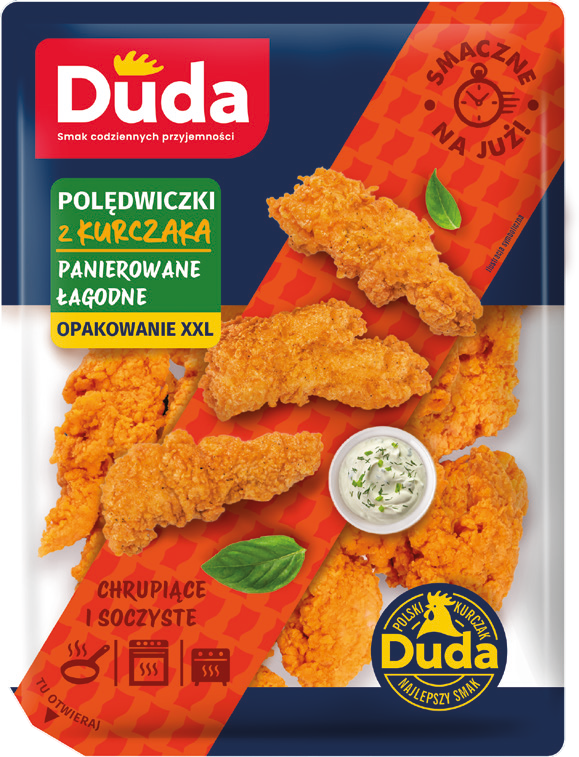 Polędwiczki panierowane łagodne Cedrob 540g widok główny