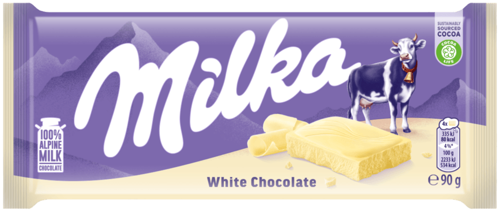 Czekolada white Milka 90g widok 1