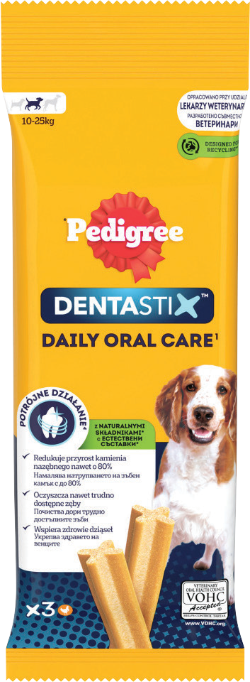 Przekąska dla psa Dentastix Pedigree 77g widok 1