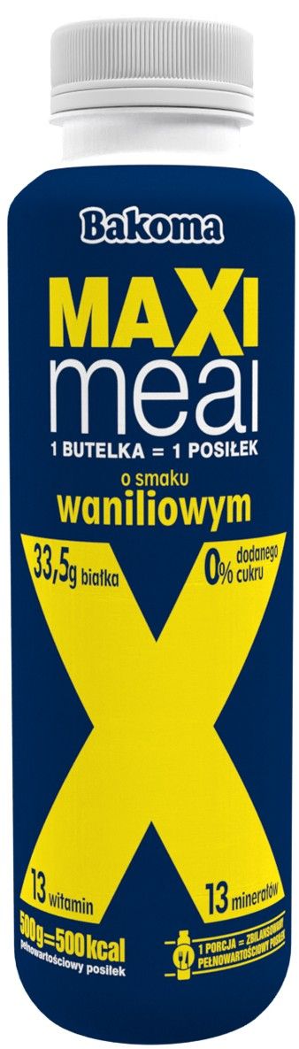 Napój mleczny Maxi Meal Bakoma 500g mix widok 1