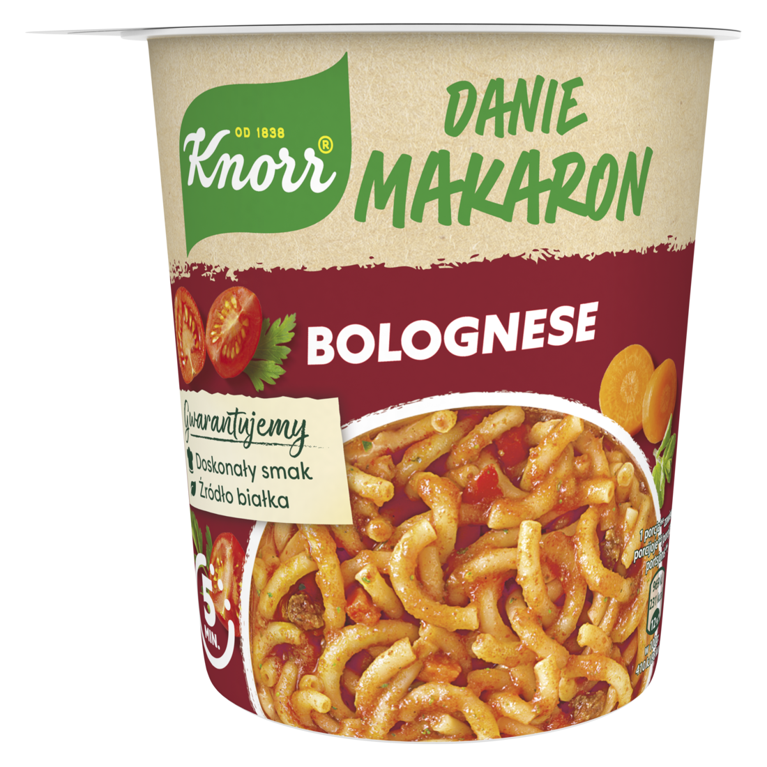 Danie makaron spaghetti bolognese Knorr 60g widok 1