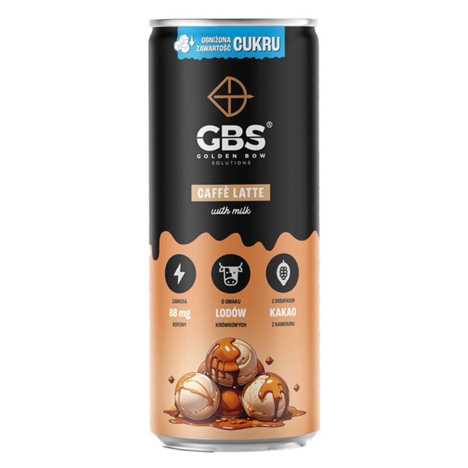 Napój mleczno-kaw. latte lody krówkowe GBS 250ml widok 1