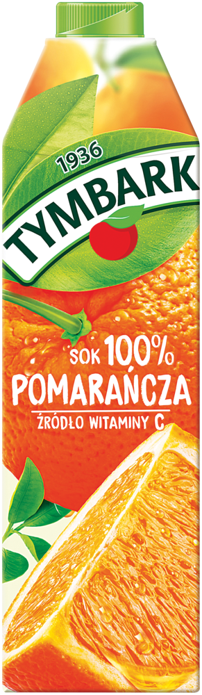 Sok pomarańczowy Tymbark 1l widok główny