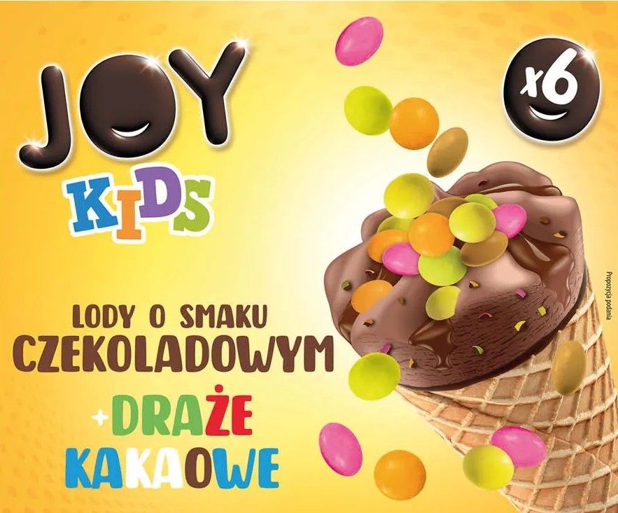 Lody multipack rożek czek/śmiet z draż Joy 6x120ml widok 1