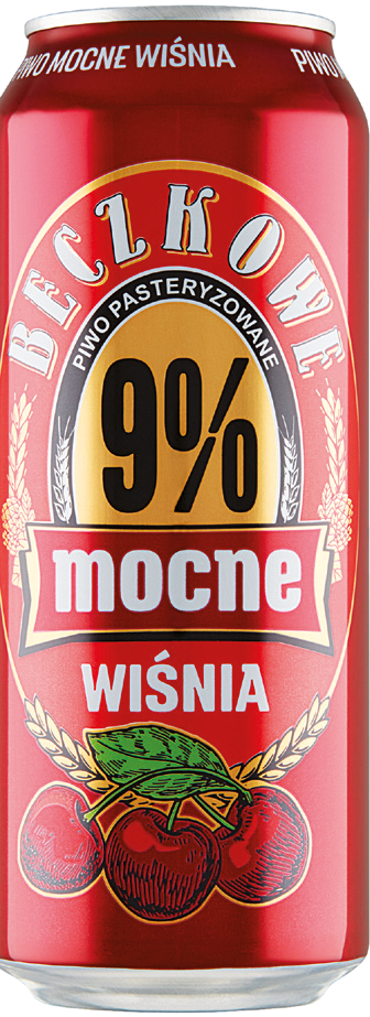 Piwo Beczkowe mocne wiśnia 0,5l 9% puszka widok główny