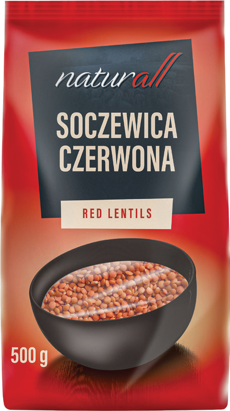 Soczewica czerwona Naturall 500g widok 1