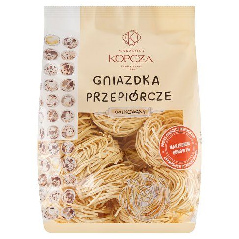 Makaron gniazdka przepiórcze Kopcza 400g widok 2