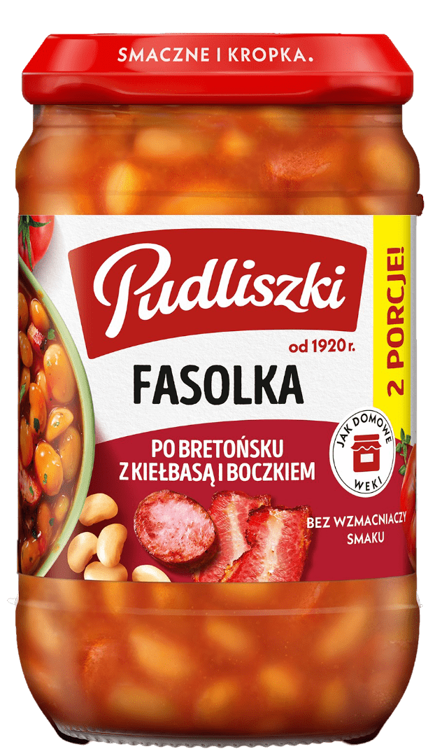Fasolka po bretońsku Pudliszki 610g widok główny