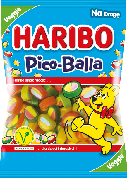 Żelki Haribo pico balla 85g widok główny