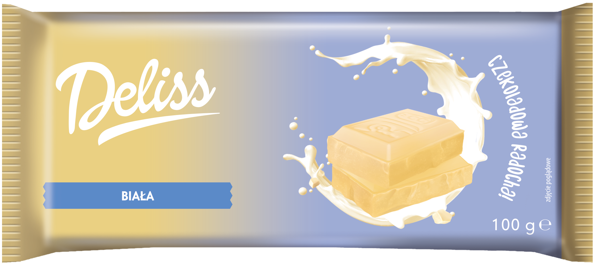 Czekolada biała Deliss 100g widok 1