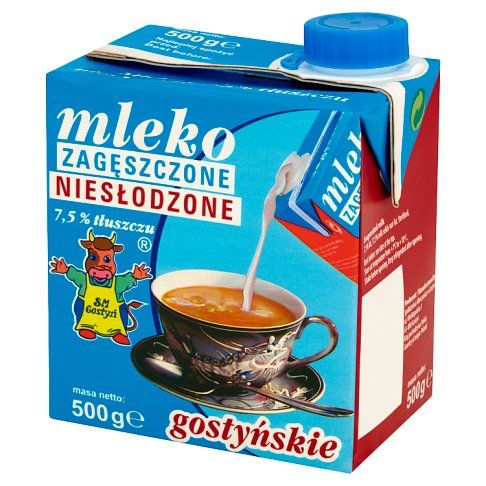 Mleko niesłodzone SM Gostyń 500g widok 2