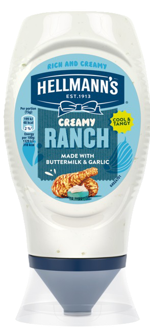 Sos creamy ranch Hellmann's 250ml widok 1