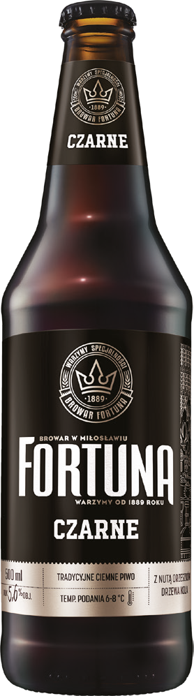Piwo Fortuna czarne 0,5l 5,8% but. zw. widok 1