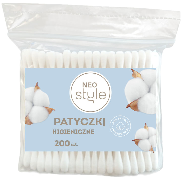 Patyczki higieniczne Neo Style 200szt widok główny