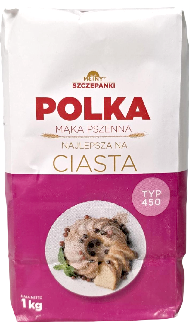 Mąka pszenna ciasta typ 450 Polka 1kg widok 1