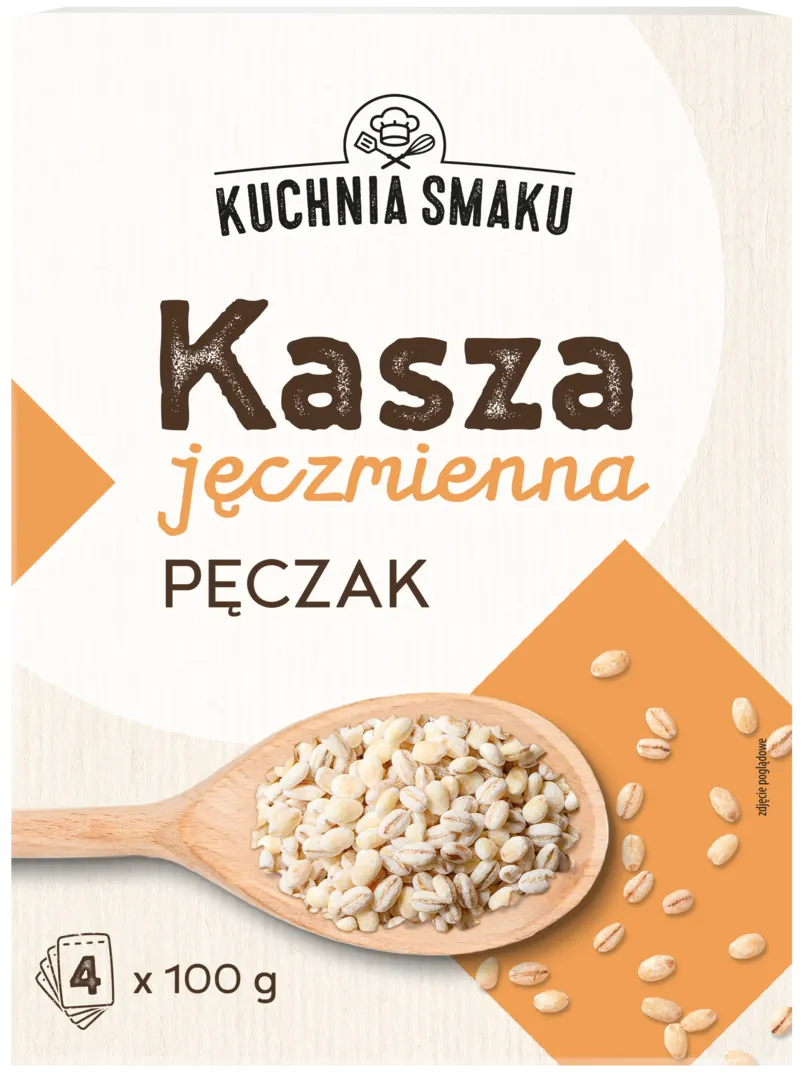 Kasza jęczmienna pęczak Kuchnia Smaku 4x100g widok główny