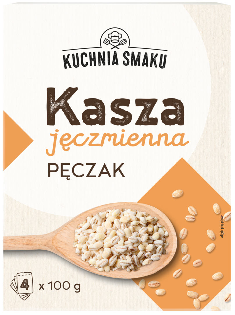 Kasza jęczmienna pęczak Kuchnia Smaku 4x100g widok główny