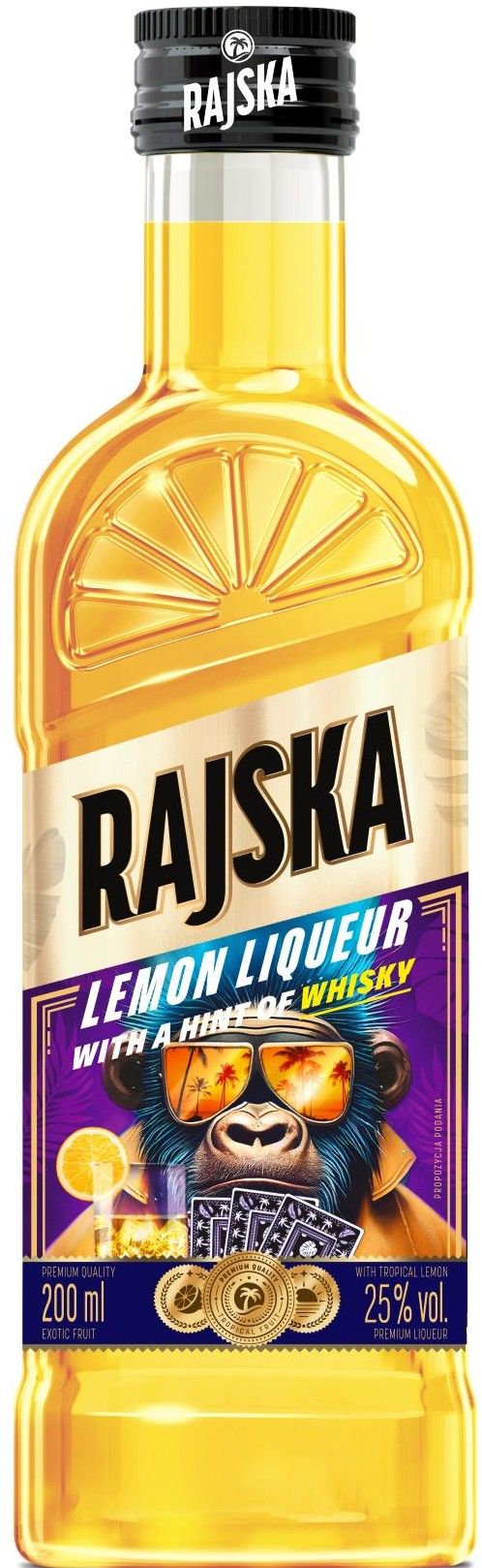 Likier Rajska cytryna z whisky 200ml 25% widok 1