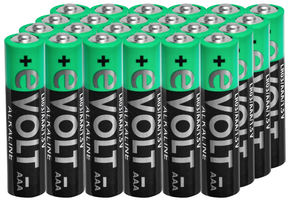 Baterie alkaliczne AAA Lr03 E-Volt 24szt widok 1