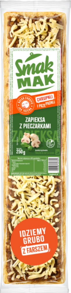 Zapiekanka z pieczarkami Smakmak 250g widok 1