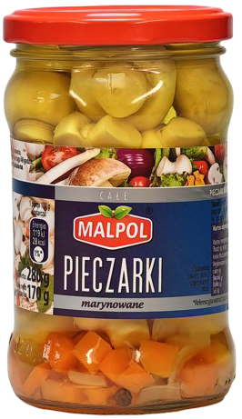 Pieczarki marynowane Malpol 280/165g widok 1