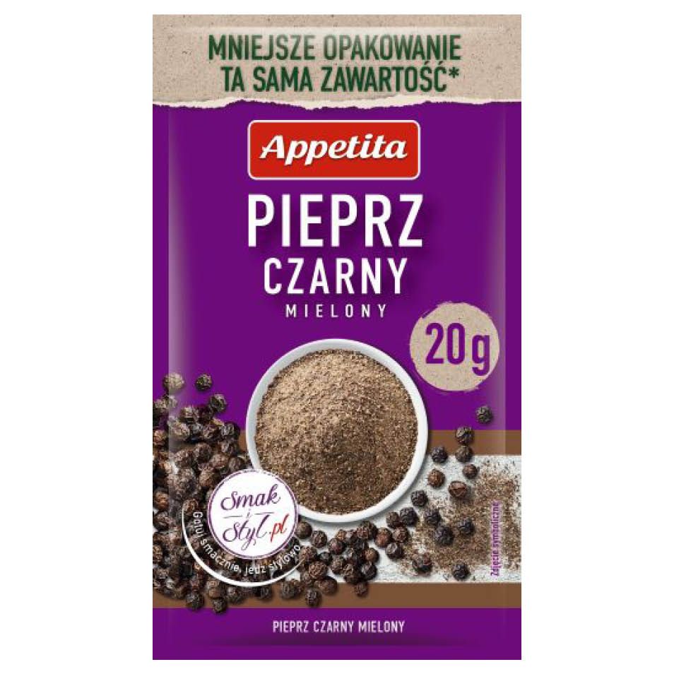 Pieprz czarny mielony Appetita 20g widok 1