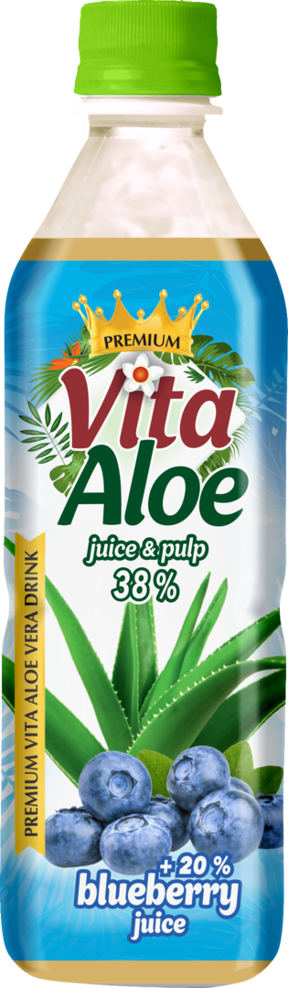 Napój aloesowy blueberry Vita Aloe 0,5l widok 1