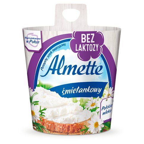 Serek bez laktozy śmietankowy Almette 150g widok 3