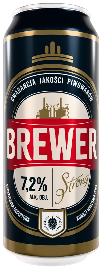 Piwo Brewer strong 0,5l 7,2% puszka widok 1