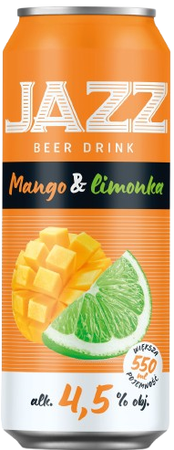 Napój piwny Jazz mango limonka 0,55l 4,5% puszka widok 1