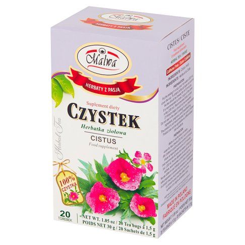 Herbatka ziołowa czystek Malwa 20x1,5g widok 3