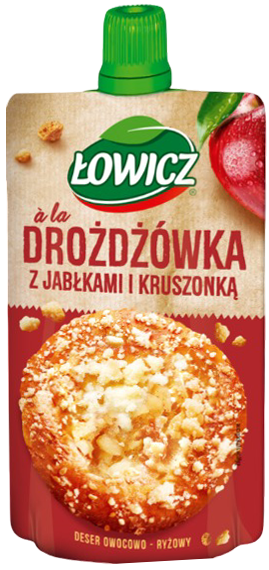 Deser a`la drożdżówka z jabłkami Łowicz 100g widok 1