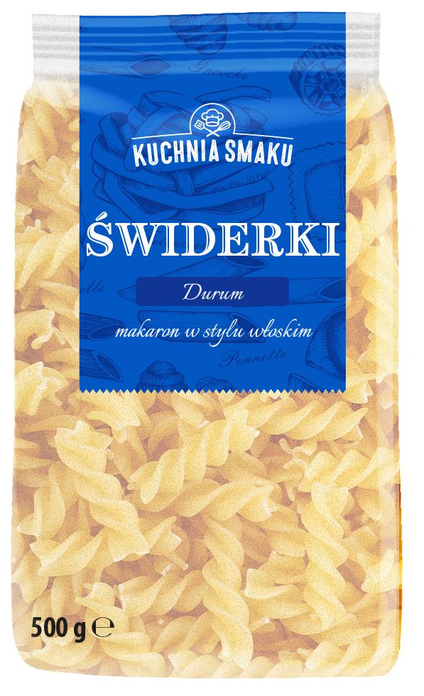 Makaron durum świderek Kuchnia Smaku 500g widok 1
