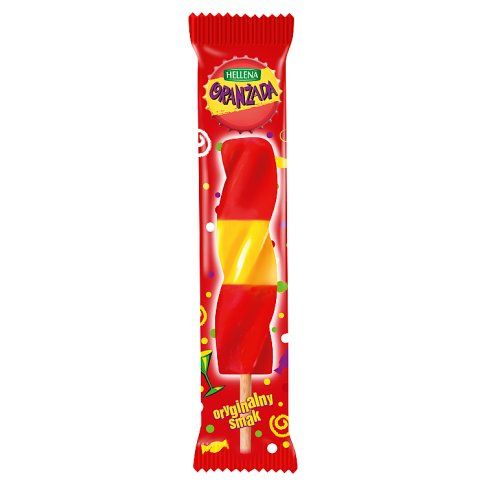 Lody na patyku oranżada świder Hellena 65ml widok główny