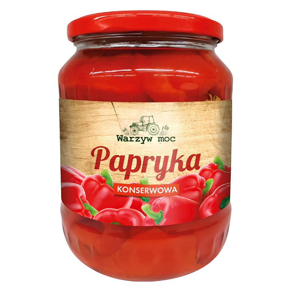 Papryka konserwowa Warzyw Moc 650/300g widok 1