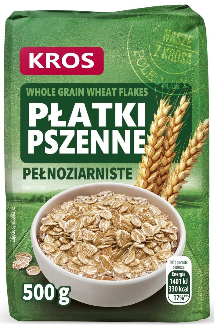 Płatki pszenne Kros 500g widok 1