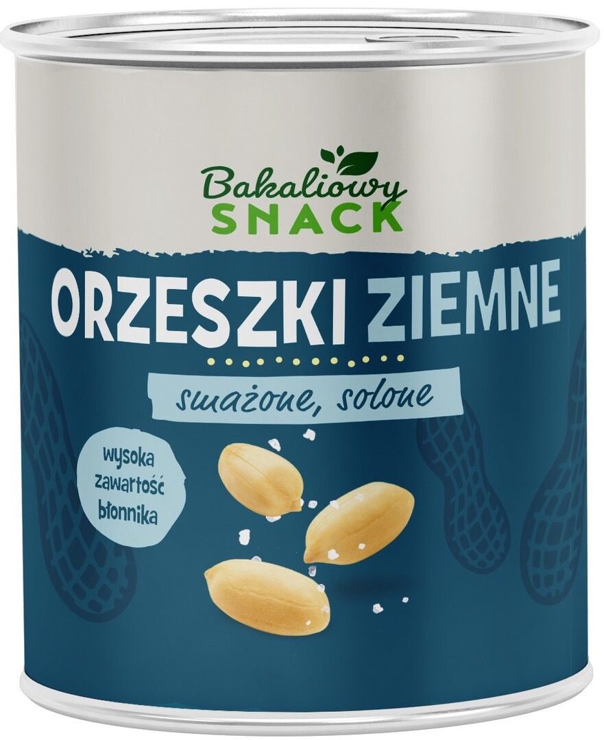 Orzeszki ziemne solone Bakaliowy Snack 200g puszka widok 1