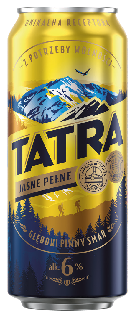 Piwo Tatra pils 0,5l 6% puszka