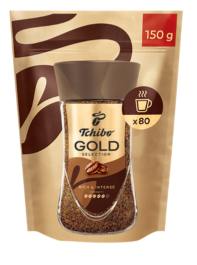 Kawa rozpuszczalna Tchibo Gold Select. zapas 150g widok główny