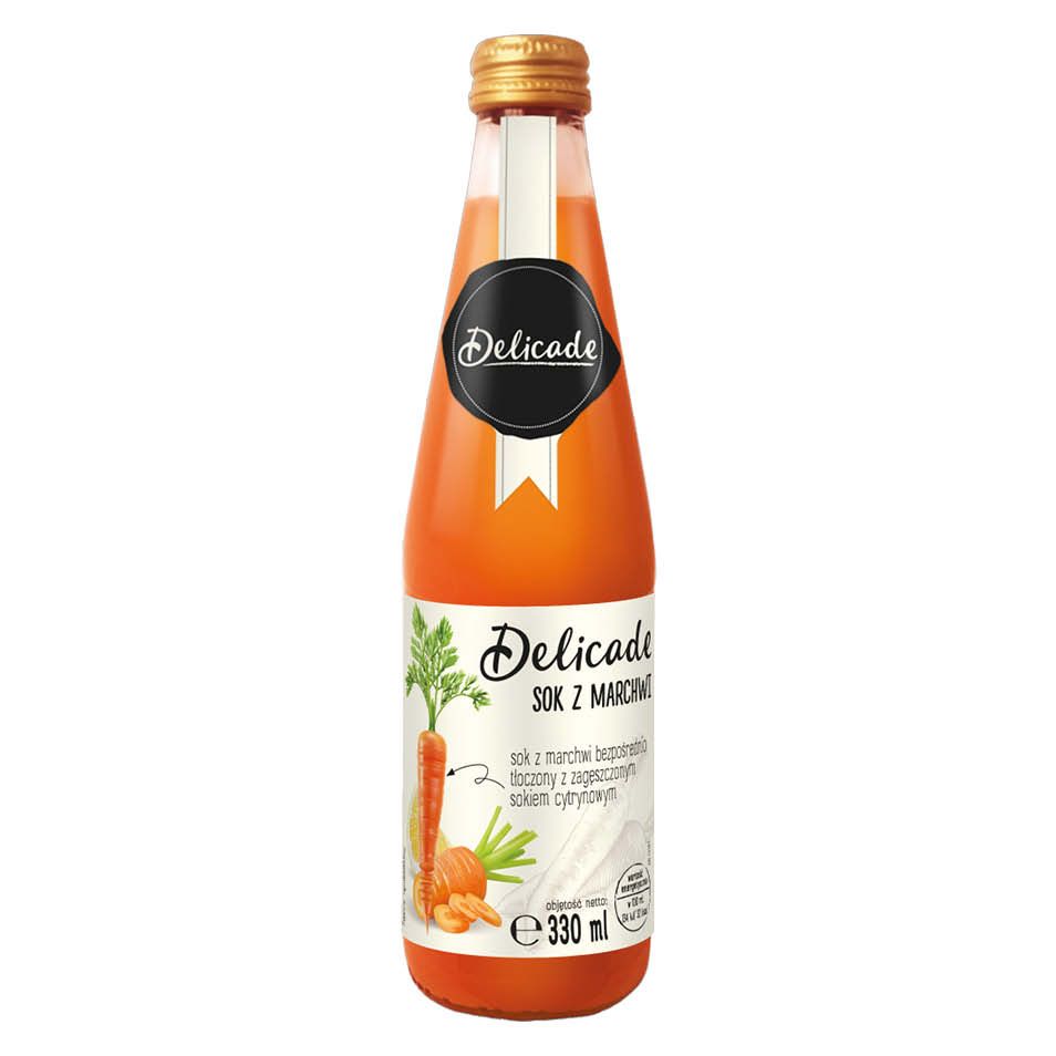 Sok marchwiowy Delicade 330ml widok 1