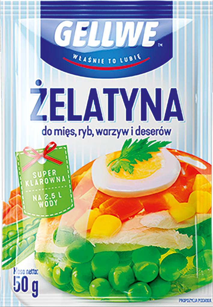 Żelatyna spożywcza Gellwe 50g widok 1