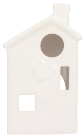 Świecznik ceramiczny domek 6,9x6,9x11,1 cm BN25 widok 1
