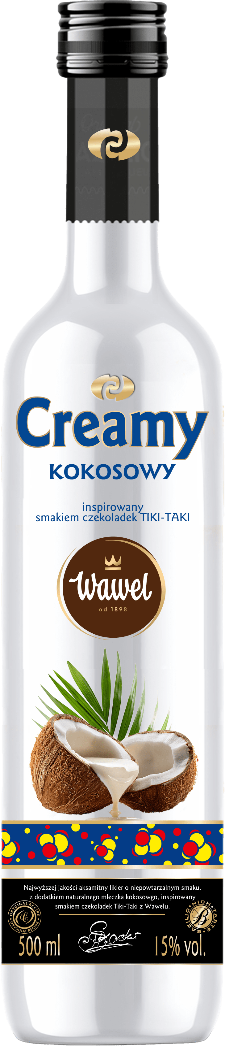 Likier kokosowy Creamy Wawel 0,5l 15% widok główny
